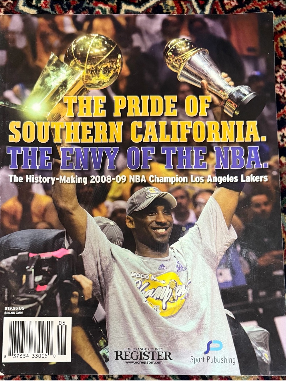 THE PRIDE OF SOUTHERN CALIFORNIA. THE ENVY OF NBA.2008-9 NBA CHAMPIONS LA LAKERS